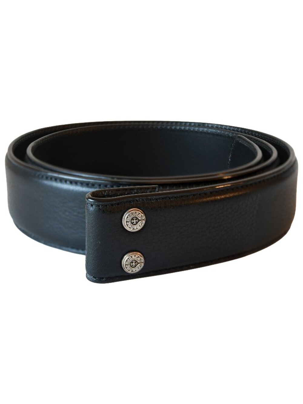 Chrome Hearts Leather Belt Strap Black